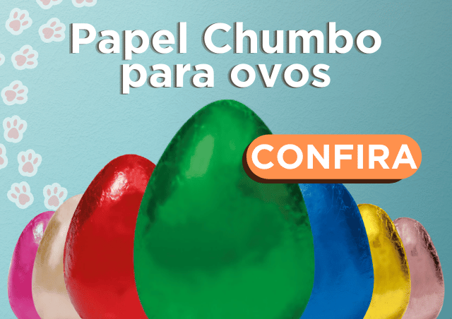Papel chumbo para ovos de páscoa