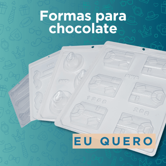 Formas para chocolate dia dos pais