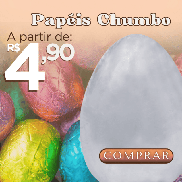Papéis chumbo para ovos de páscoa