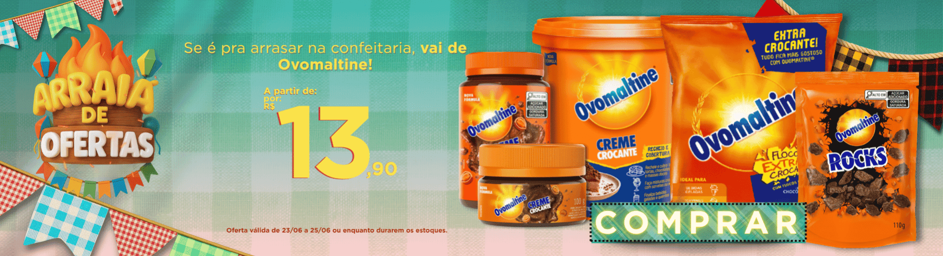 23 a 25/06 Produtos Ovomaltine