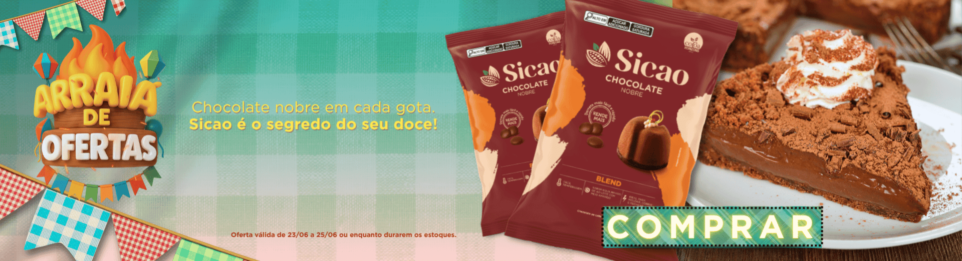 23 a 25/06 Chocolate Sicao Blend Nobre Gotas 2,05kg