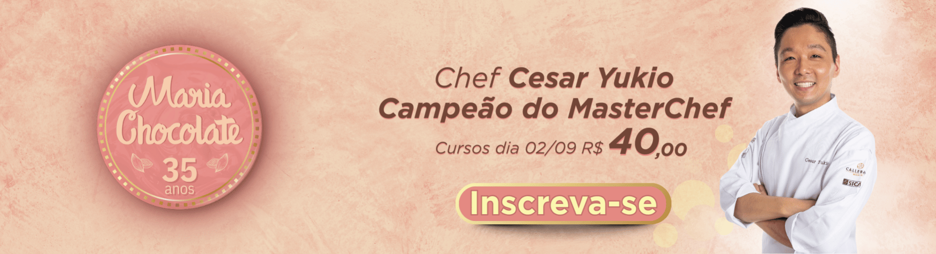 Cursos presenciais com Cesar Yukio
