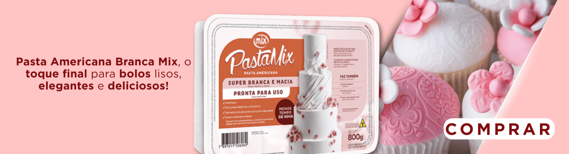 Pasta Americana Branca 800g - Mix