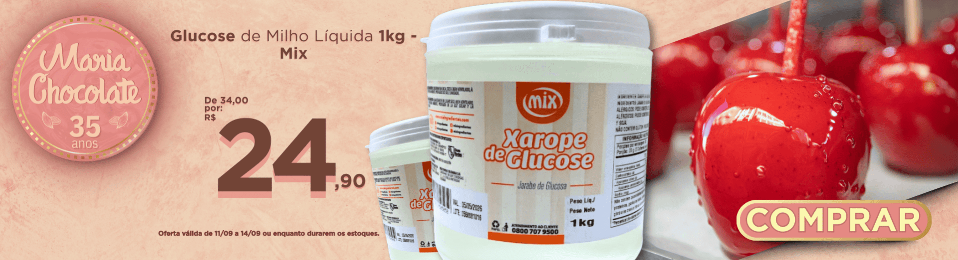Glucose de Milho Líquida 1kg - Mix