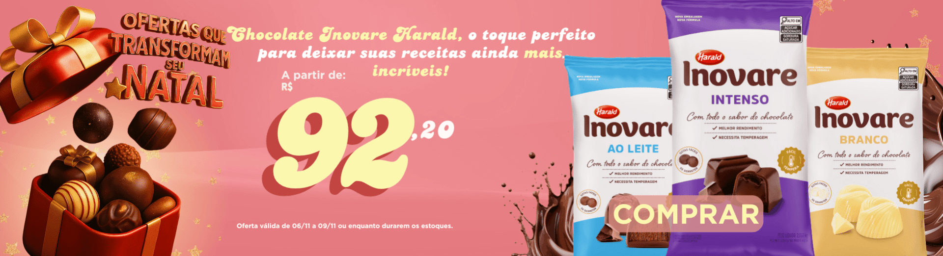 06 a 09/11 Coberturasa Chocolate Inovare