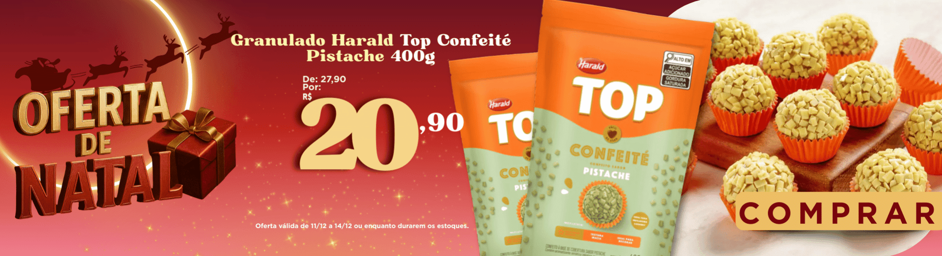 Granulado Harald Top Confeité Pistache 400g