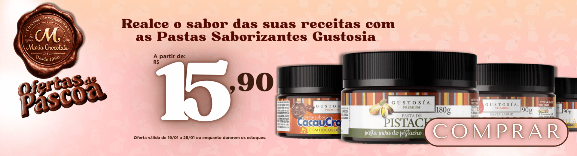 Pastas saborizantes Gustosia