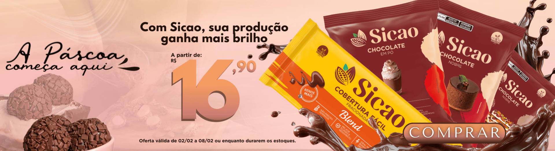 Chocolates Sicao com melhor preço é aqui!
