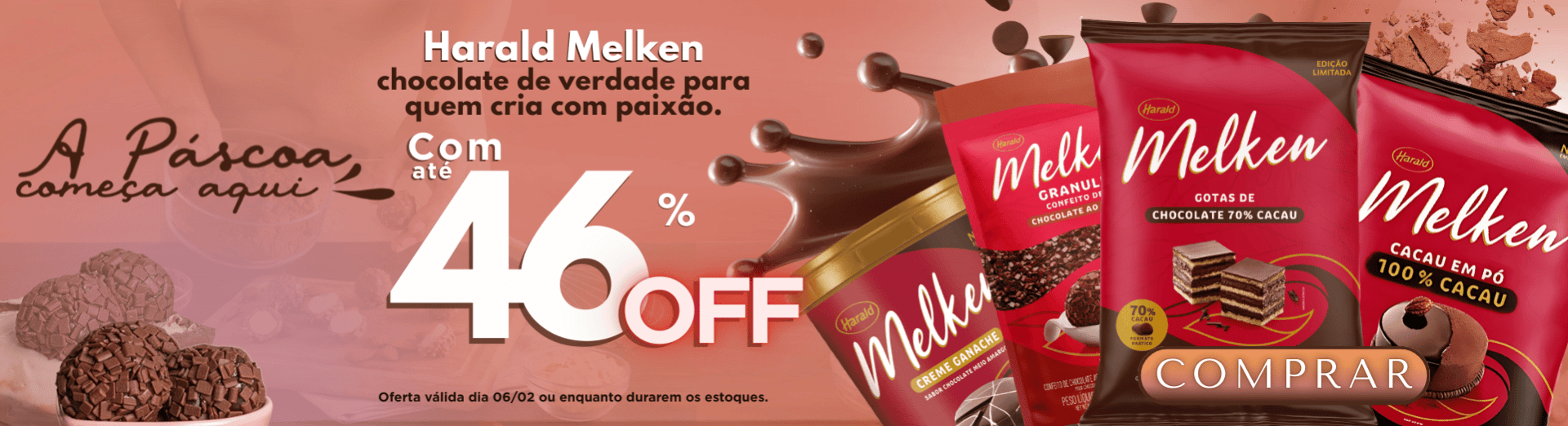 Chocolates Harald Melken com o melhor preço é na Maria Chocolate!