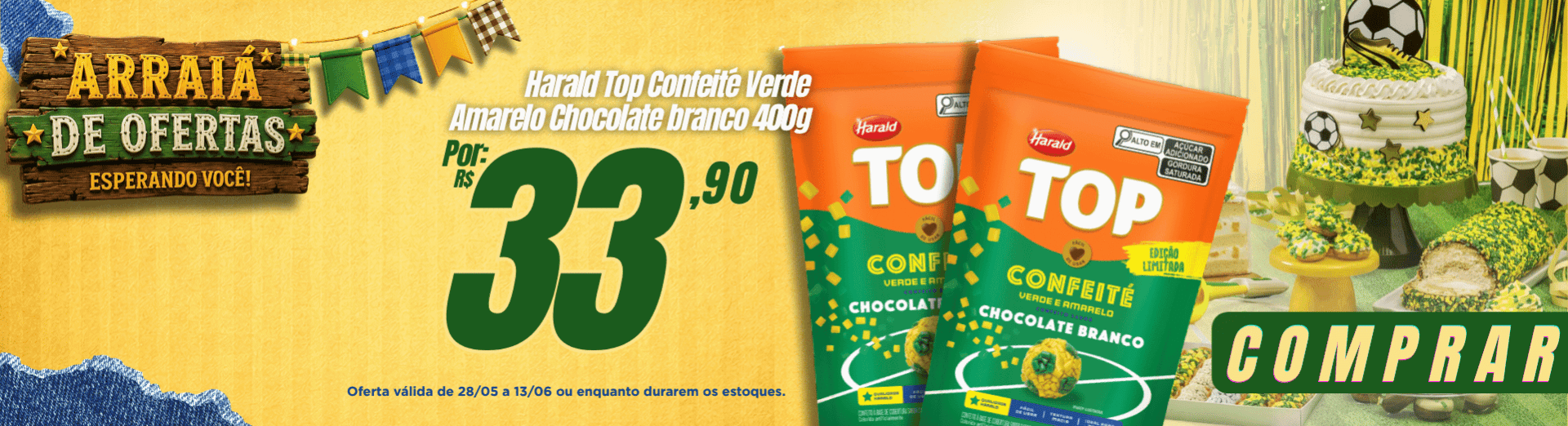 Confeité Verde Amarelo
