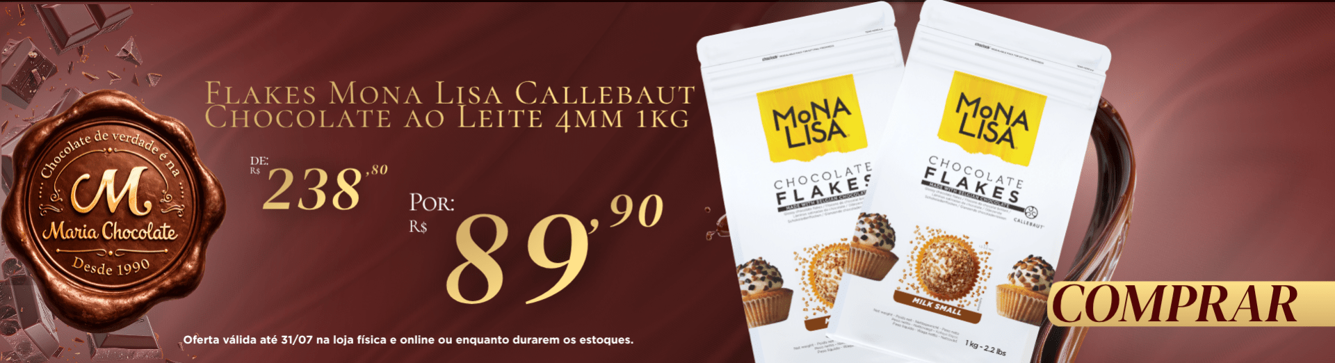 Chocolate Flakes  ao leite 1kg