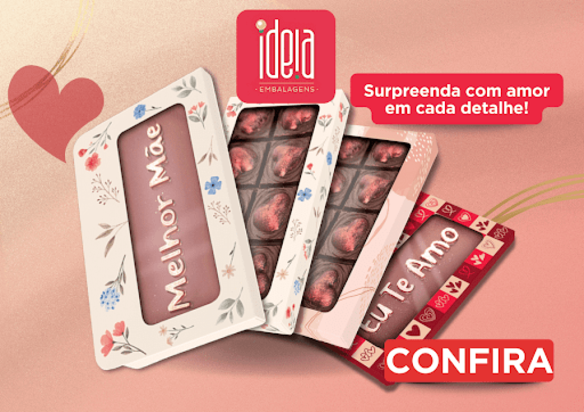 Caixas Tablete Ideia dia Das mães