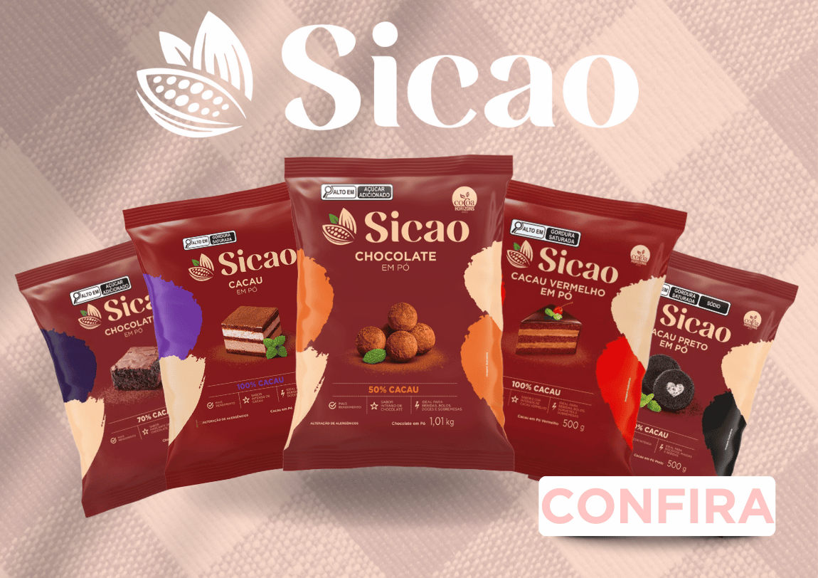 Chocolates em pó Sicao