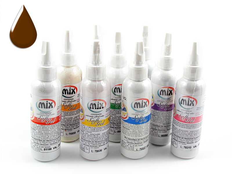 Anilina Gel Softgel Marrom 60g - Mix