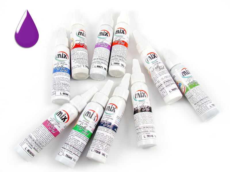 Anilina em Gel Softgel Lilás 25g - Mix 