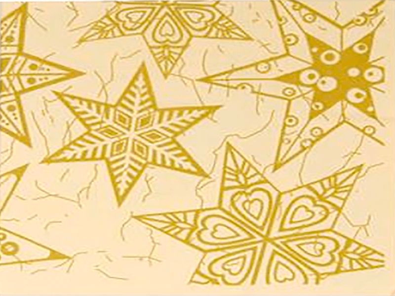 Guardanapo de Natal Estrelas 33x33 cm c/20 - Cromus