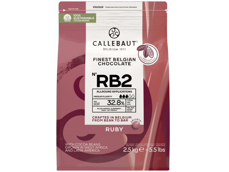 Callets Callebaut Chocolate Ruby 32,8% 2,5kg