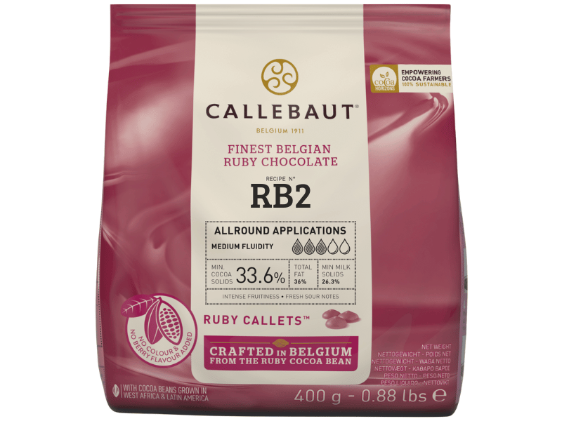 Callets Callebaut Chocolate Ruby 32,8% 400g