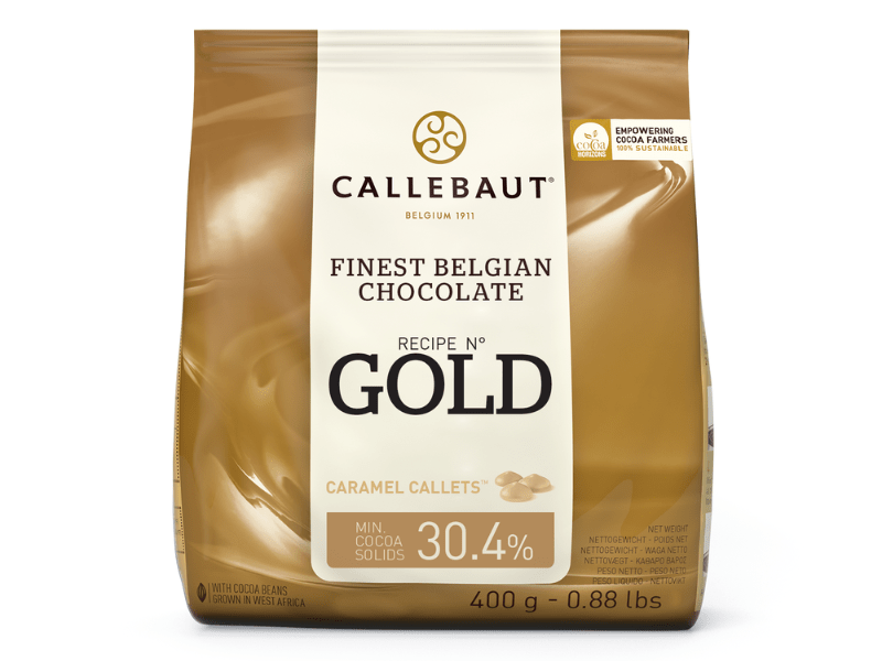 Callets Callebaut Gold Chocolate Caramelo 30,4% 400g