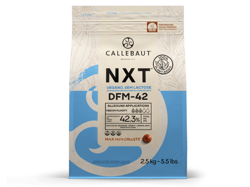 Chocolate ao Leite Vegano NXT Callebaut 42,3% Cacau 2,5kg 
