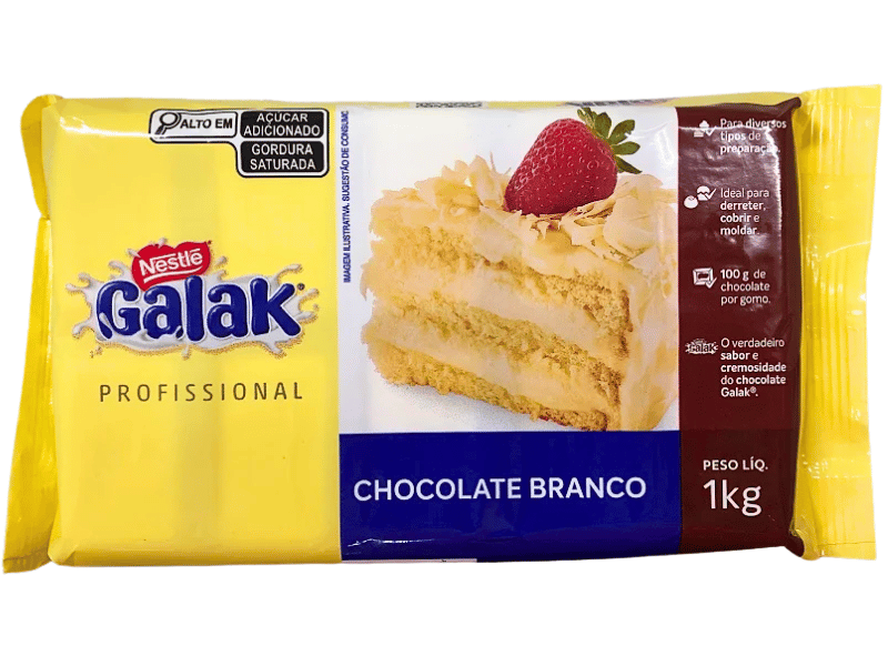 Chocolate Galak Branco 1kg - Nestlé