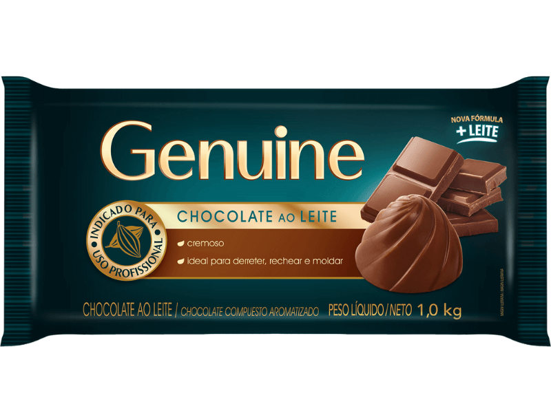 Chocolate Genuine Cargill ao Leite 1kg