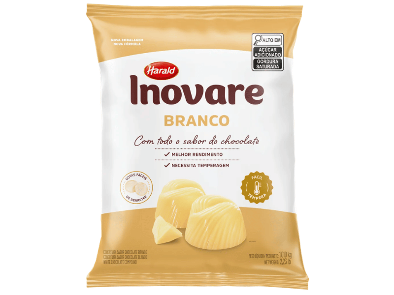 Chocolate Harald Inovare Branco Gotas 1,01kg