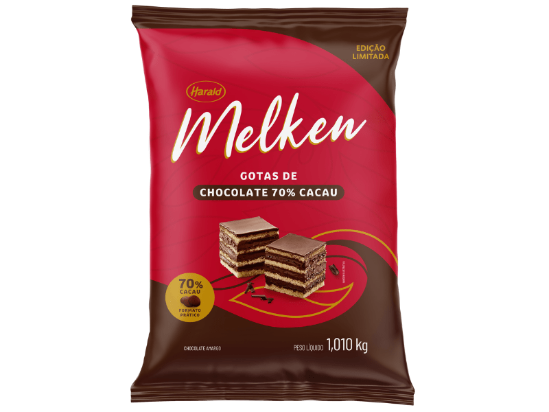 Chocolate Harald Melken Gotas 70% 1,010kg