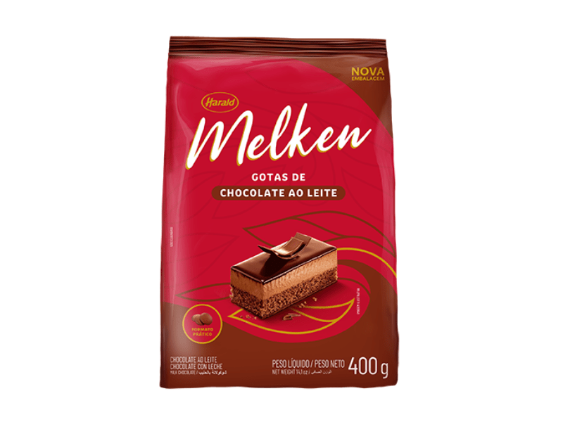 Chocolate Harald Melken Gotas ao Leite 400g