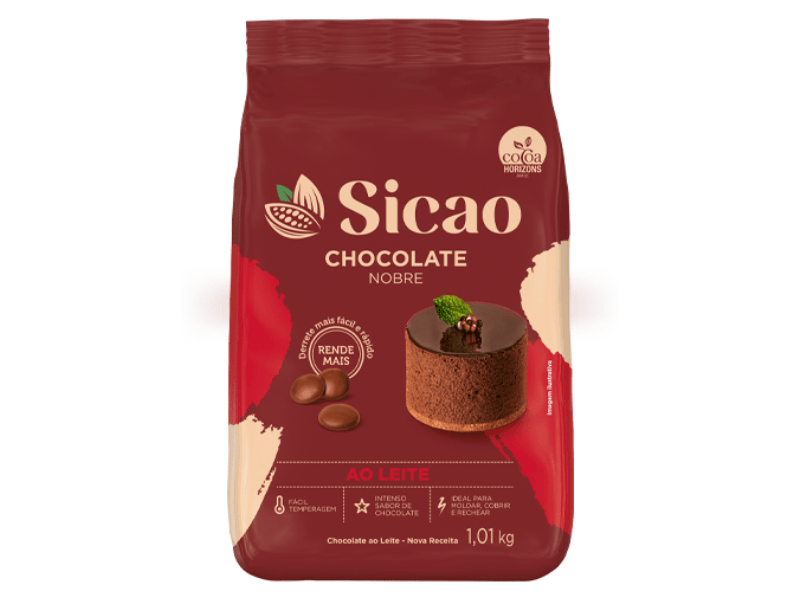 Chocolate Sicao Nobre Gotas ao Leite 1,01kg