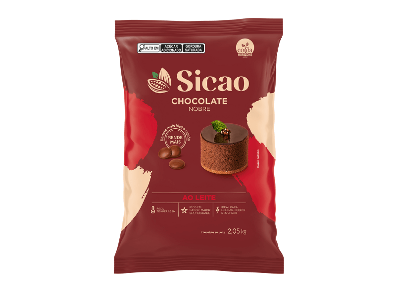 Chocolate Sicao Nobre Gotas ao Leite 2,05kg 