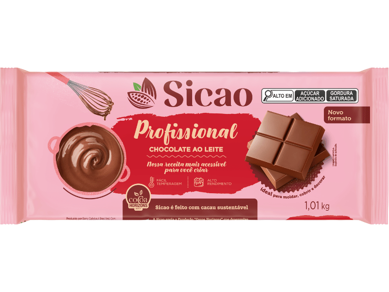 Chocolate Sicao Profissional Ao Leite 1,01kg