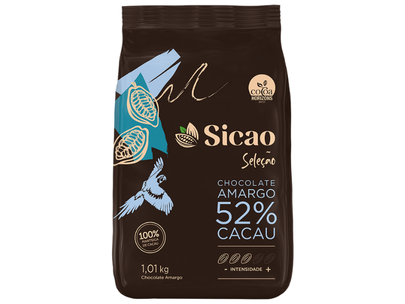 Chocolate Sicao Seleção Gotas Amargo 52% 1,01kg