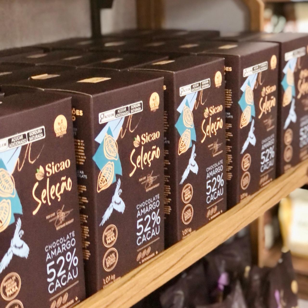 Chocolate Sicao Seleção Gotas Amargo 52% 1,01kg - Sicao - Maria