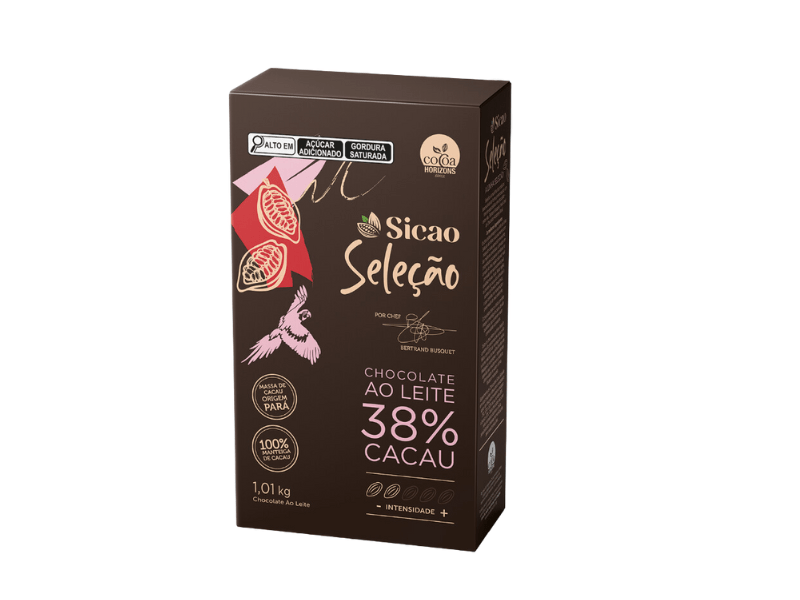 Chocolate Sicao Seleção Gotas ao Leite 38% 1,01kg