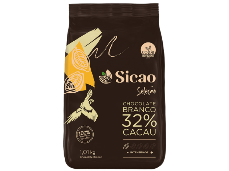 Chocolate Sicao Seleção Gotas Branco 32% 1,01kg