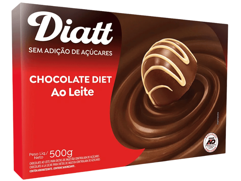 Chocolate Diatt Diet ao Leite 500g