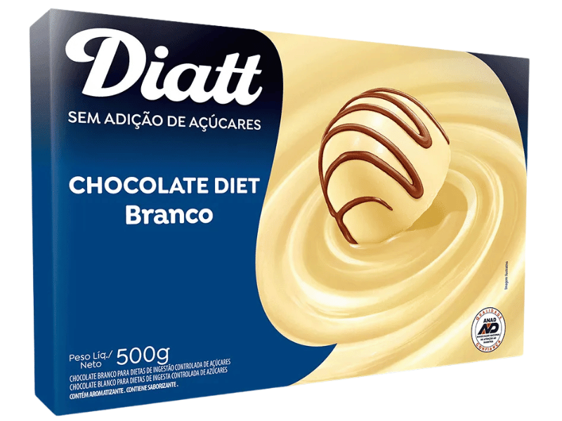 Chocolate Diatt Diet Branco 500g