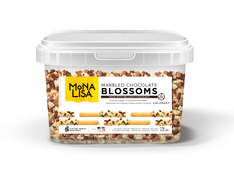  Blossoms Mona Lisa Callebaut Raspas de Chocolate Branco e Amargo 1kg