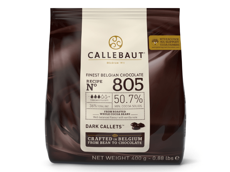 Callets Callebaut Chocolate Amargo 50,7% 400g