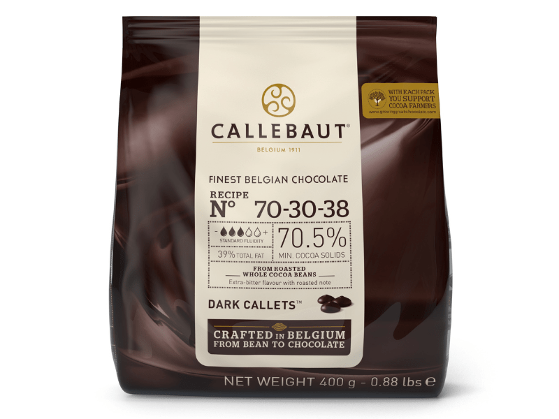 Callets Callebaut Chocolate Amargo 70,5% 400g
