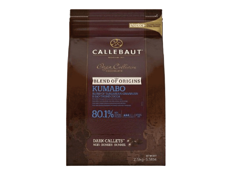  Callets Callebaut Kumabo Chocolate Amargo 80,1% 2,5kg