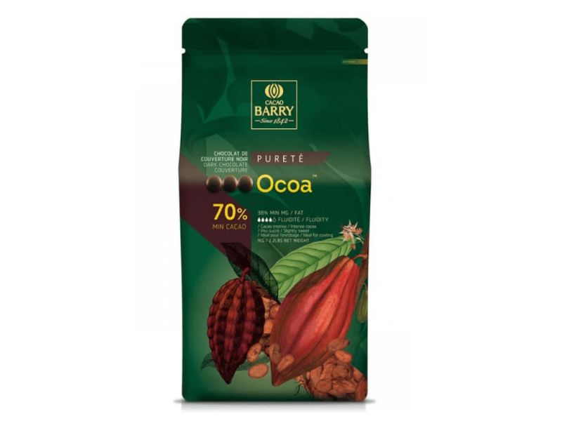 Callets Cacao Barry Ocoa Chocolate Amargo 70% 1kg