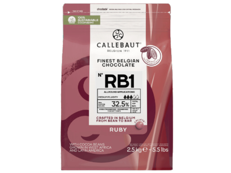 Callets Callebaut Chocolate Ruby 32,5% 2,5kg