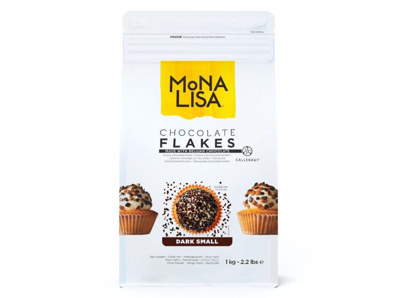 Flakes Mona Lisa Callebaut Chocolate Amargo 4mm 1kg