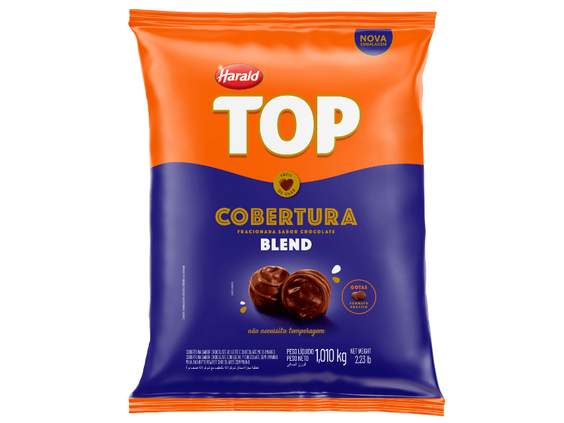 Cobertura Harald Top Gotas Chocolate Blend 1,010kg