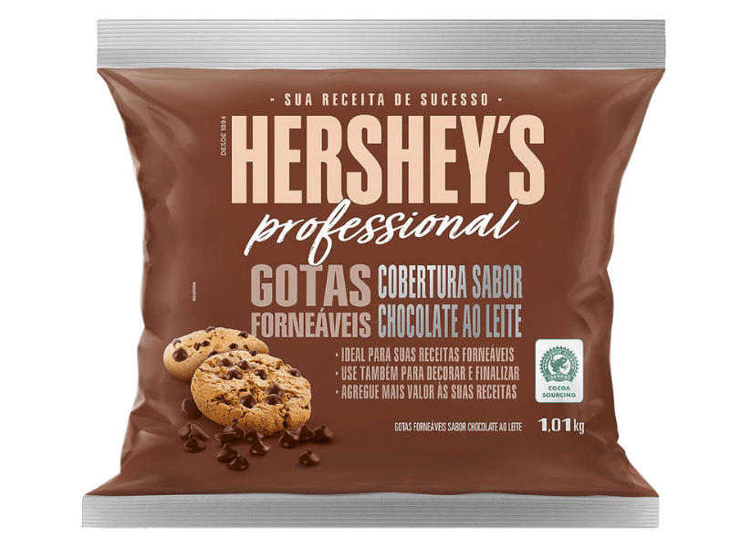 Cobertura Hershey's Chips Chocolate ao Leite 1,01kg