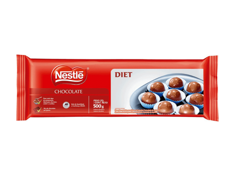 Chocolate Nestlé Diet ao Leite 500g