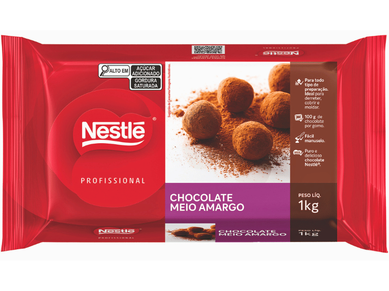 Chocolate Nestlé Meio Amargo 1kg
