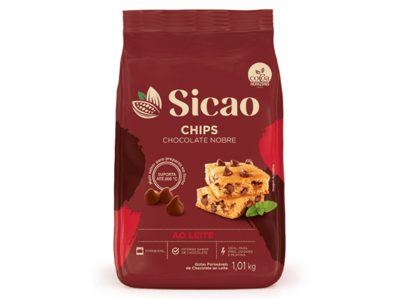 Chocolate Sicao Nobre Chips ao Leite 1,01kg